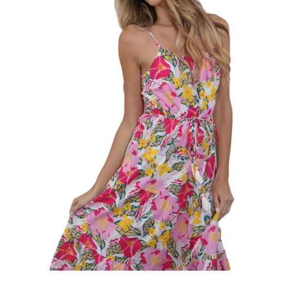 NEW MELISSA NEPTON tina dress in pink multi - Picture 2 of 3
